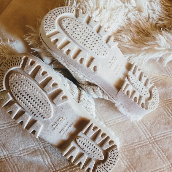 MUK LUKS Minette Indoor Outdoor Slipper Ivory Size 7 8 - Picture 3 of 5